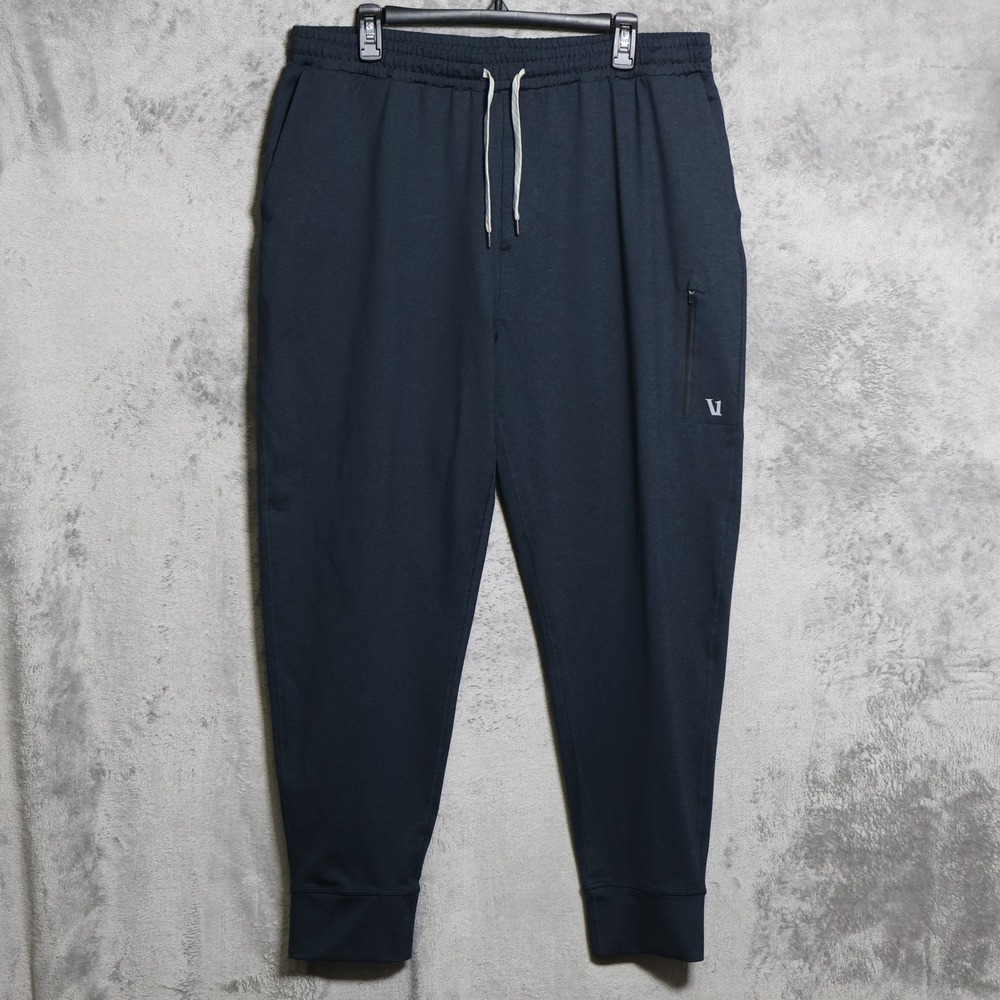 Vuori Sunday Joggers Mens XXL Navy Blue Performance Stretch Athletic Casual V416